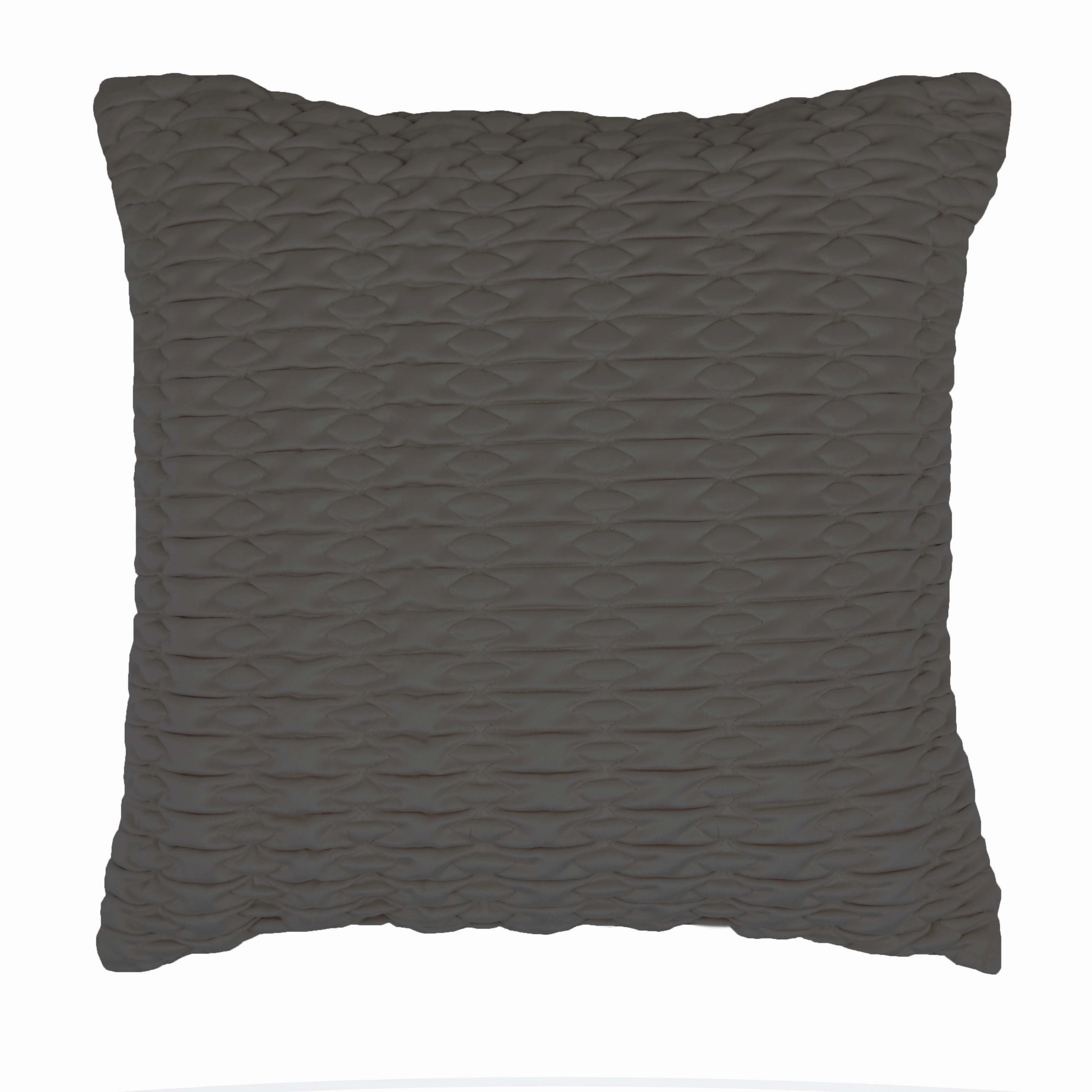 Loxton Charcoal Square Cushion by Private Collection
