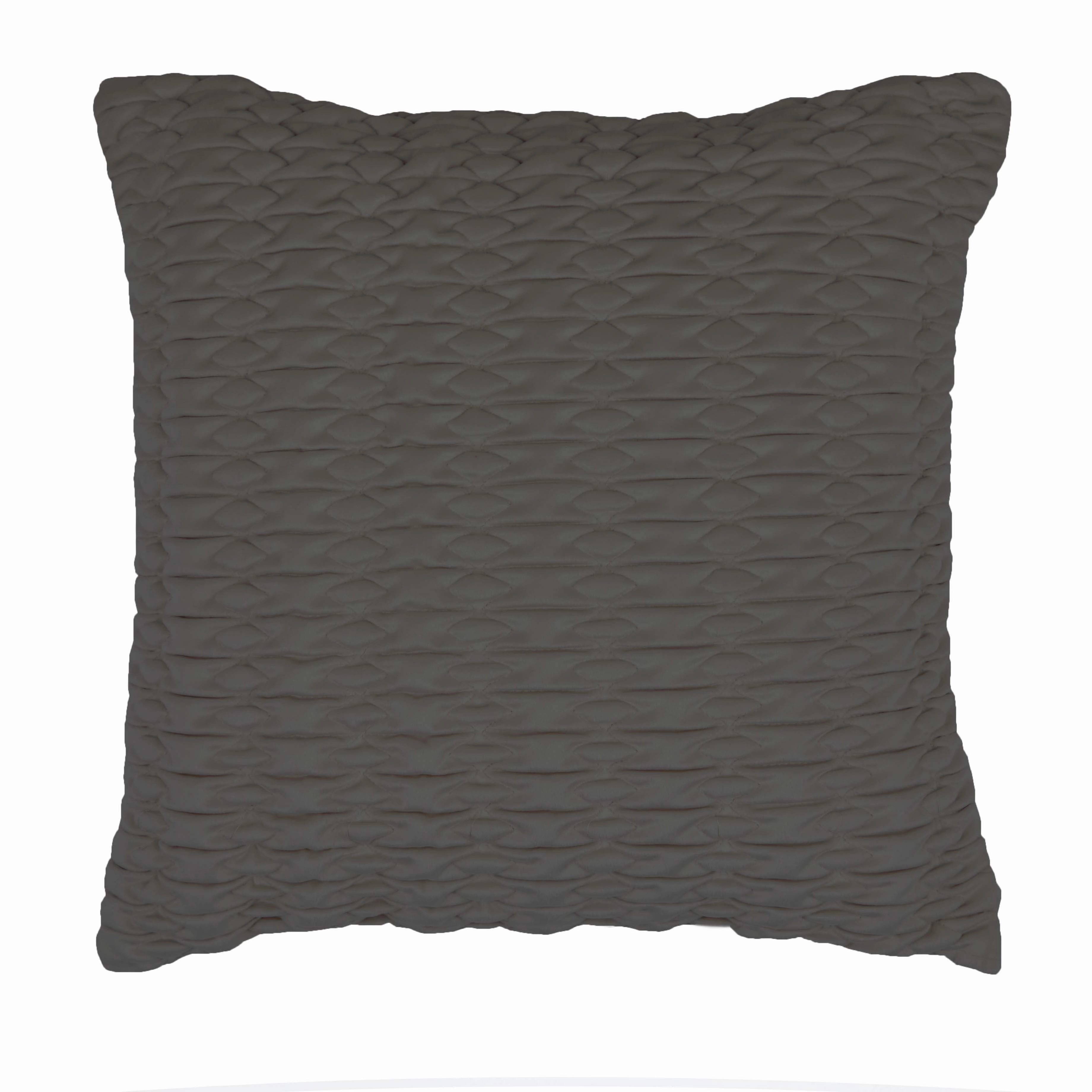 Loxton Charcoal Square Cushion by Private Collection