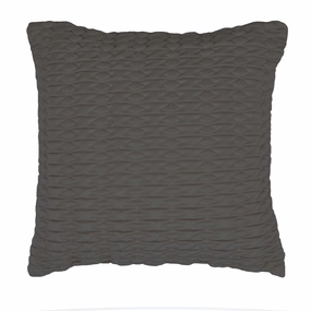 Loxton Charcoal Square Cushion by Private Collection