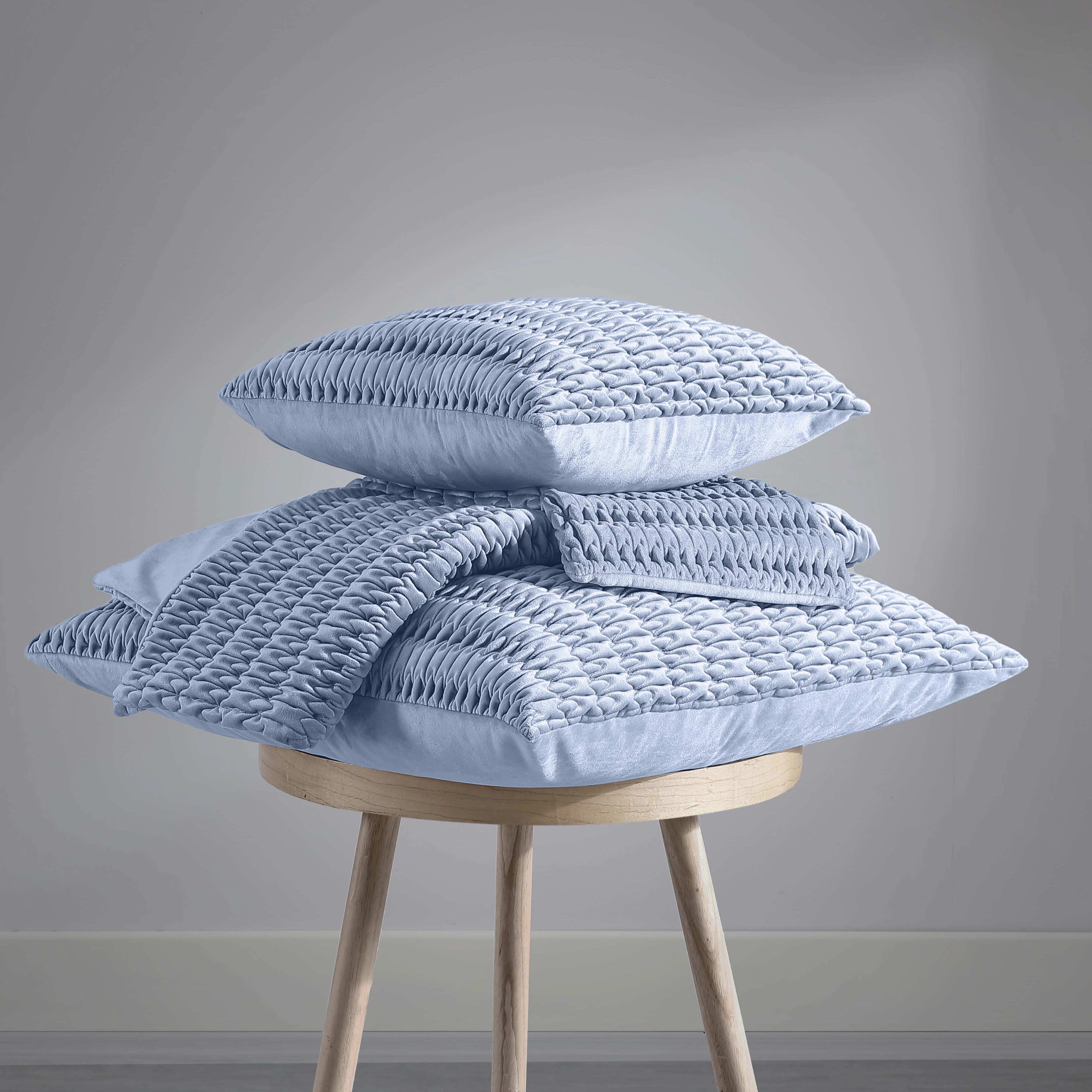 Loxton Denim Square Cushion by Private Collection