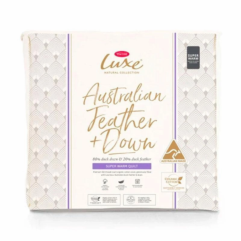 Luxe Australian Duck Feather and Down SUPER WARM Quilt by TONTINE