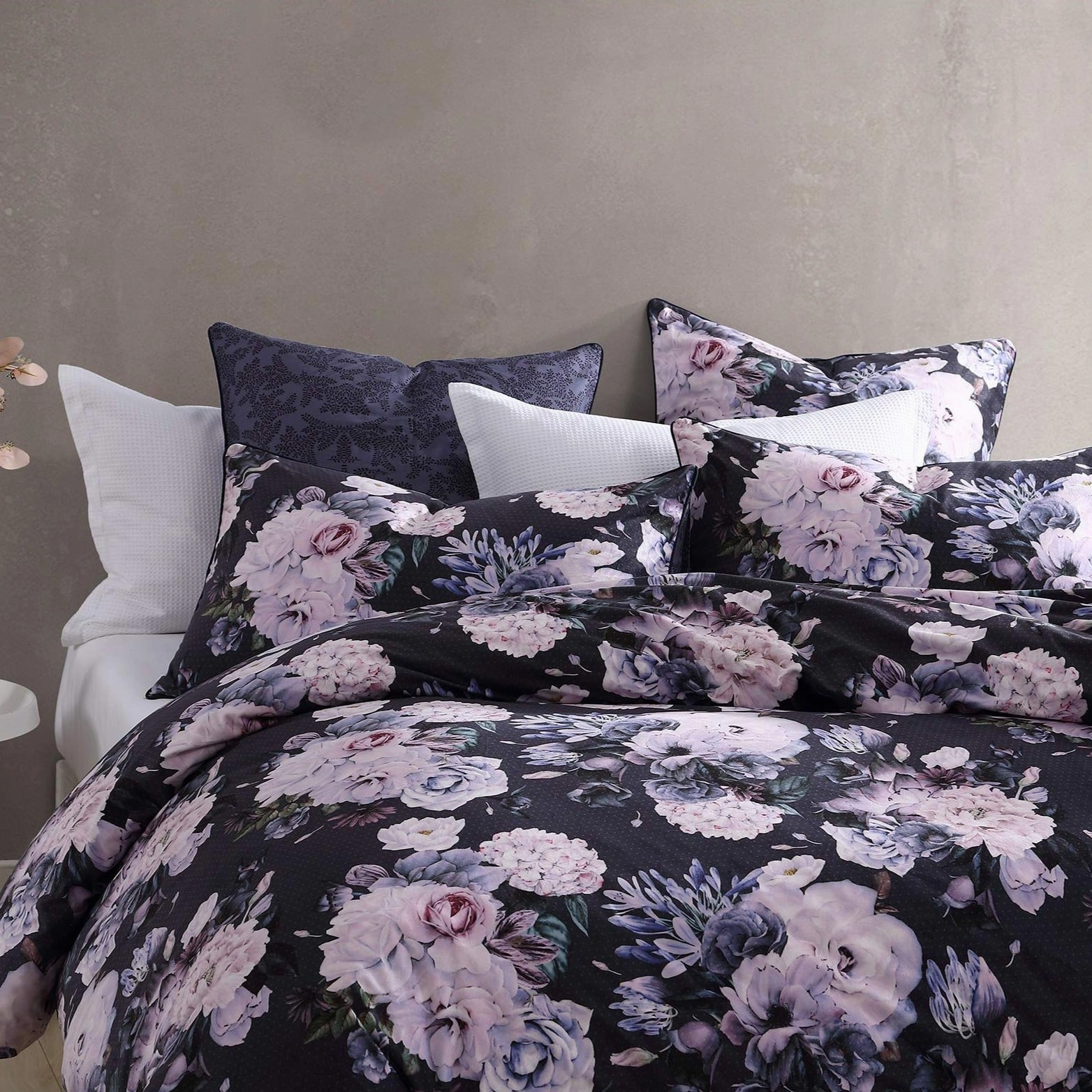 Macy Violet Quilt Cover Set by Logan and Mason Platinum