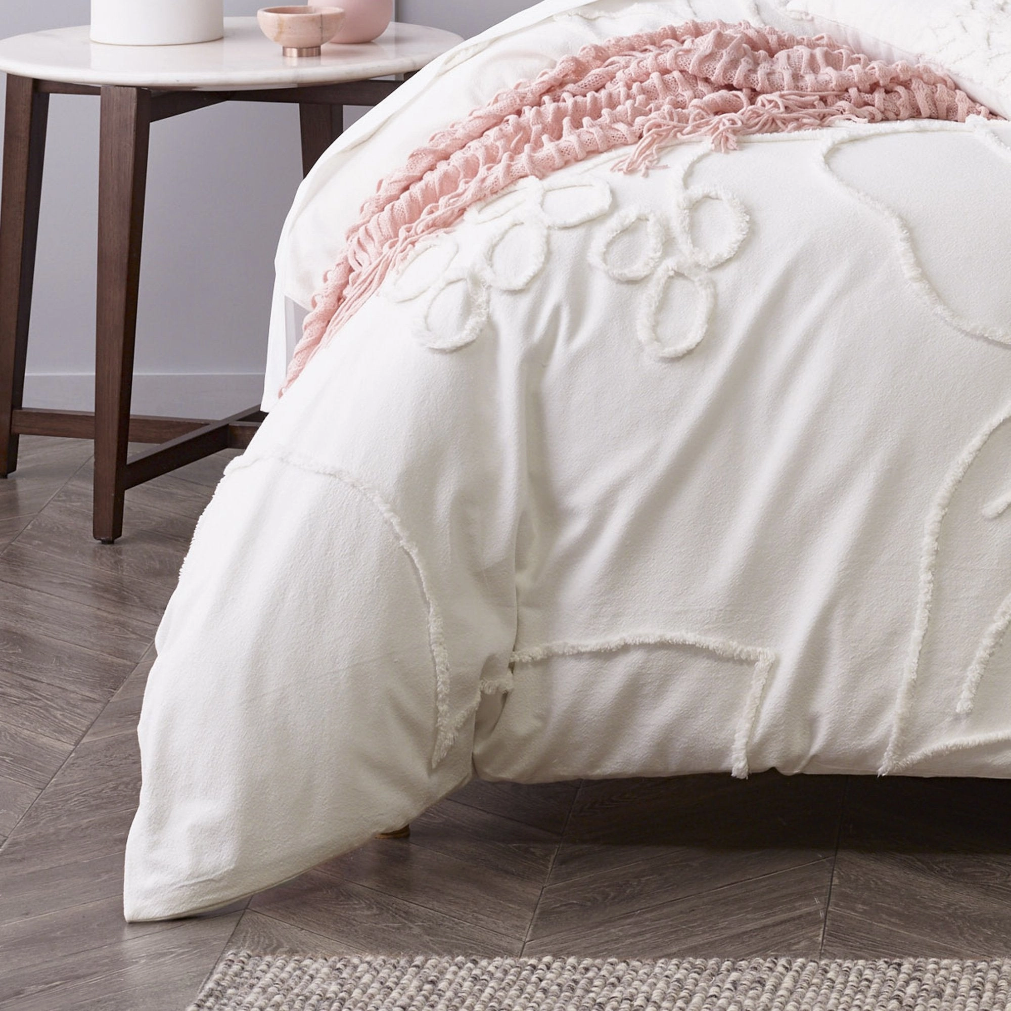 Maisha Quilt Cover Set Coconut Milk by Bianca