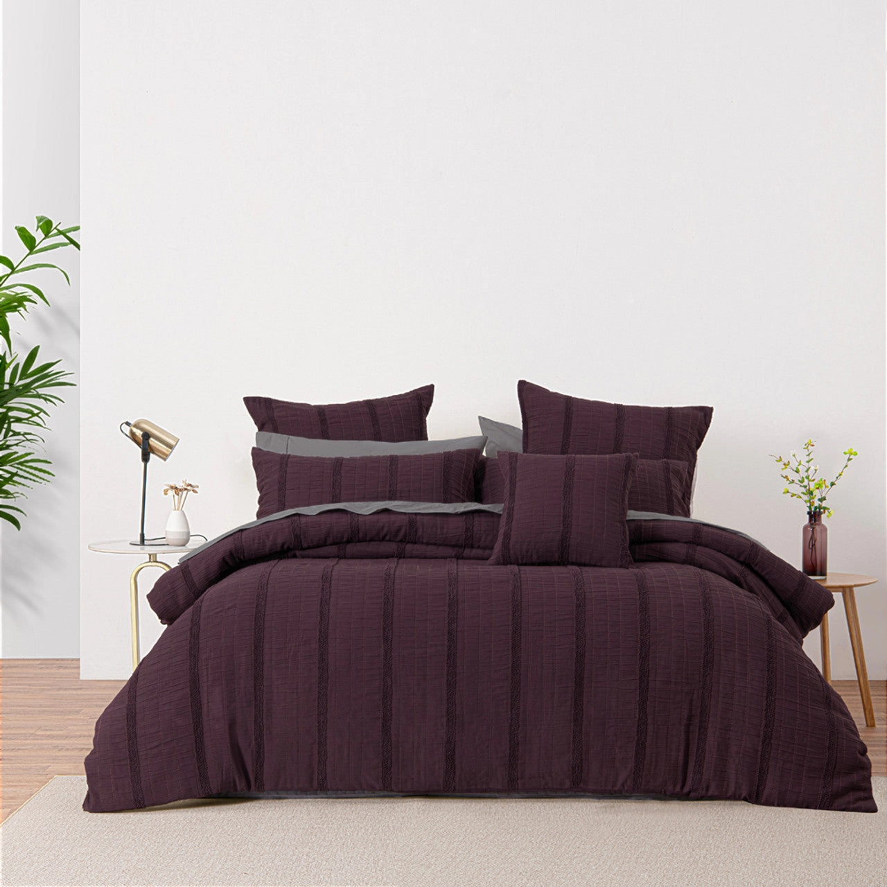 Malua Grape Quilt Cover Set by Bianca