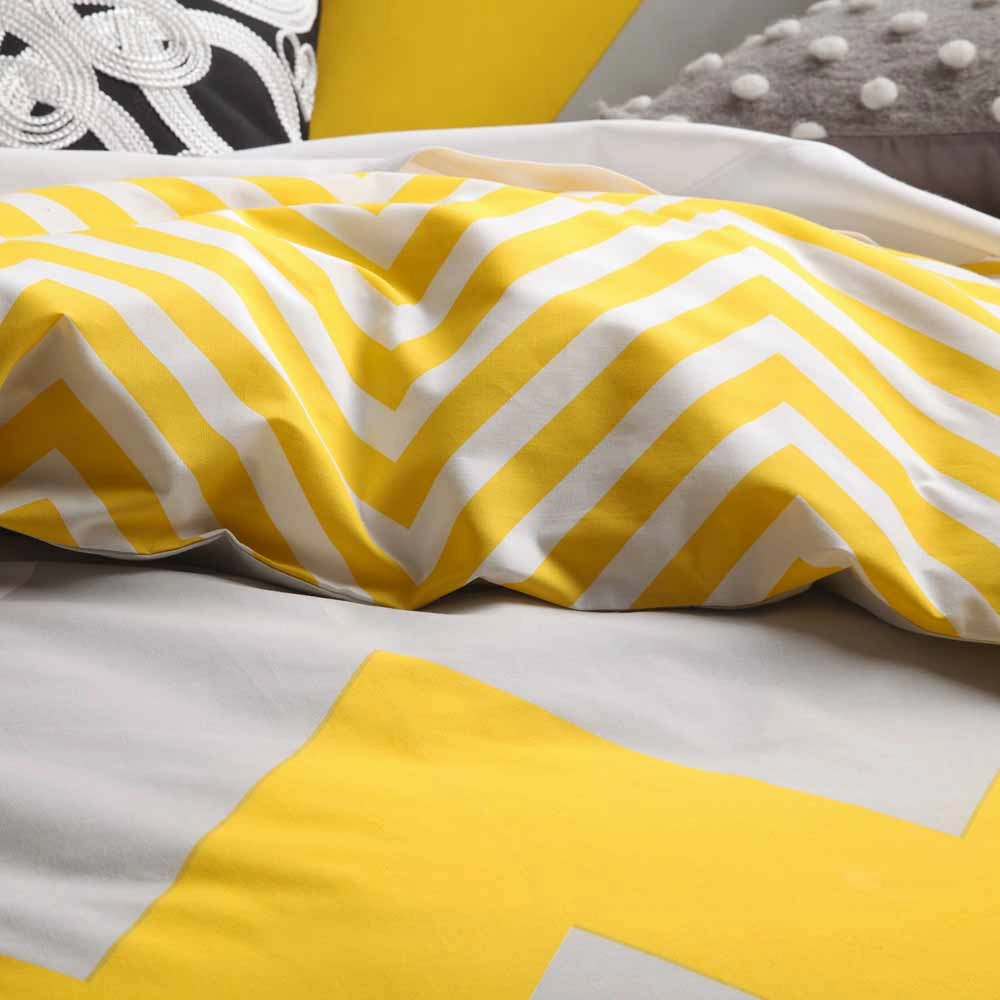 Marley Yellow Quilt Cover Set by Logan and Mason