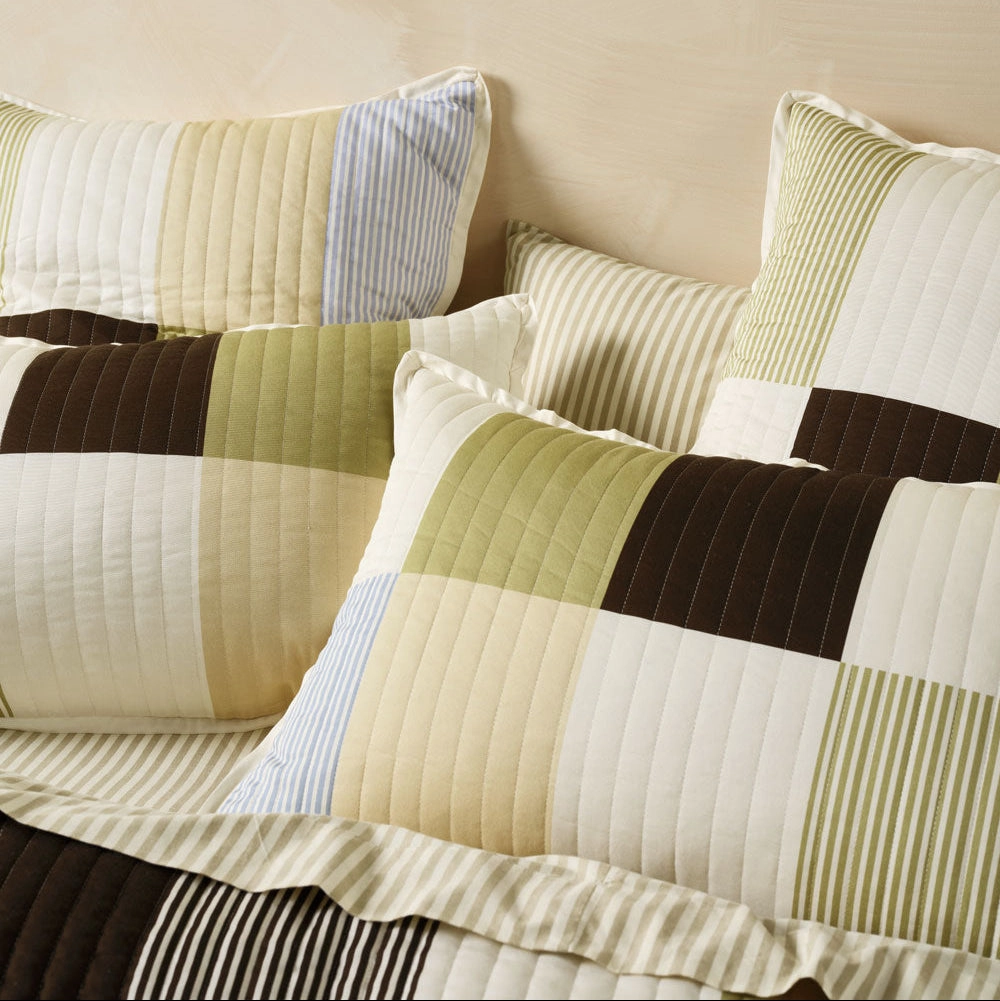 Mateo Khaki Quilt Cover Set by Linen House