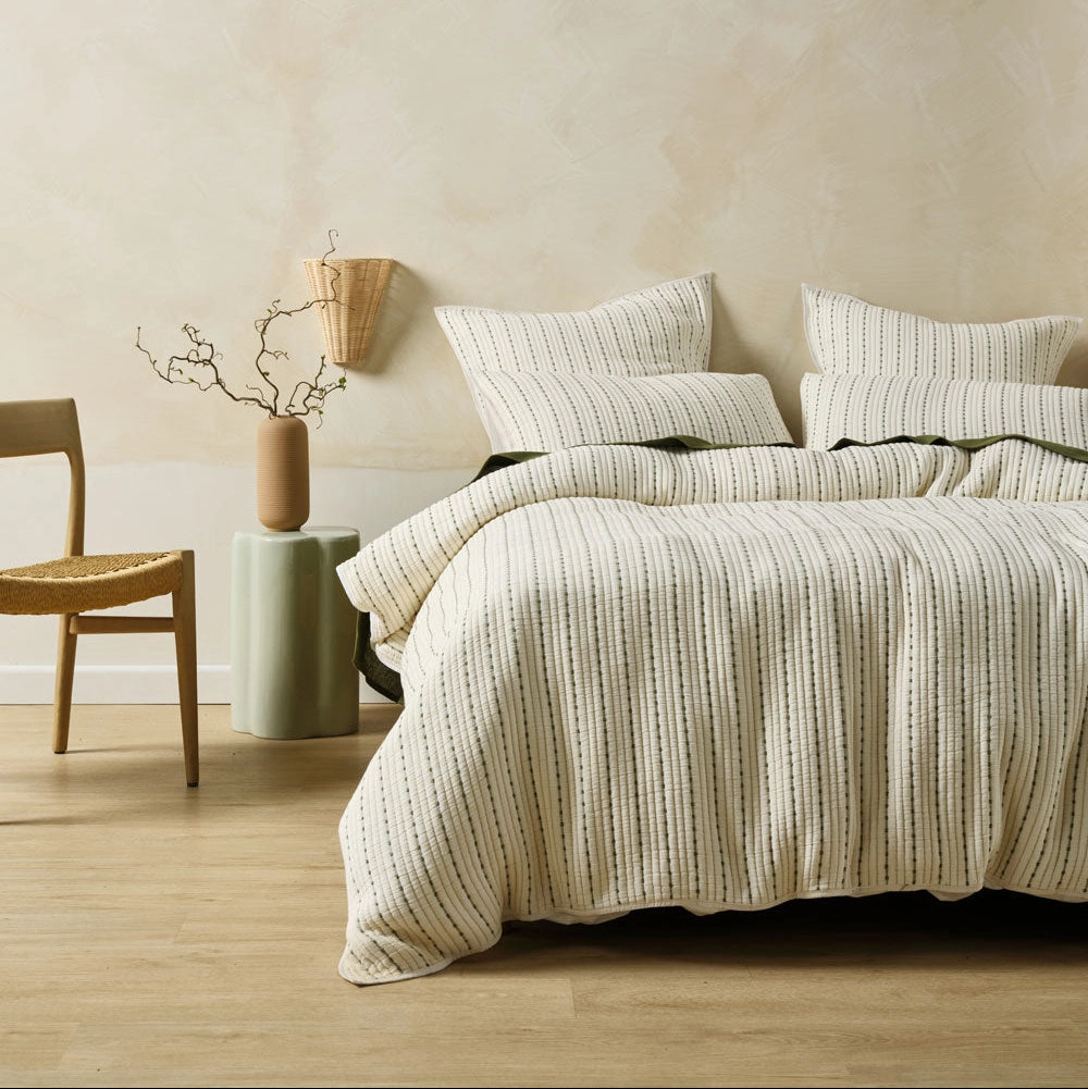 Millbrooke Vanilla Quilt Cover Set by Linen House