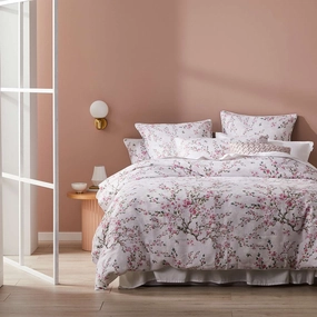 Milli Rose Quilt Cover Set by Logan and Mason Platinum