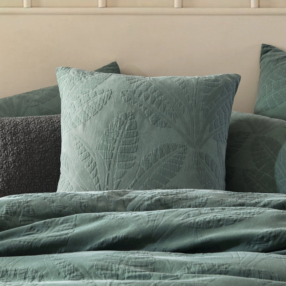 Moana Cilantro Square Cushion by Logan and Mason Platinum