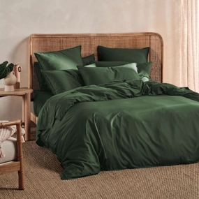 Nara Bamboo Cotton FOREST Quilt Cover Set by Linen House