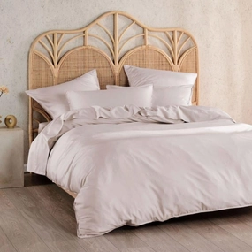Nara Bamboo Cotton WISTERIA Quilt Cover Set by Linen House