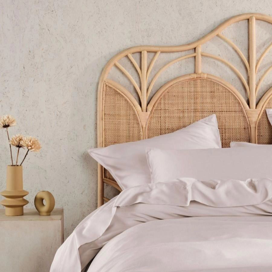 Nara Bamboo Cotton WISTERIA Quilt Cover Set by Linen House