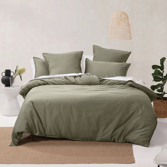 Nara Moss European Pillowcase by Linen House
