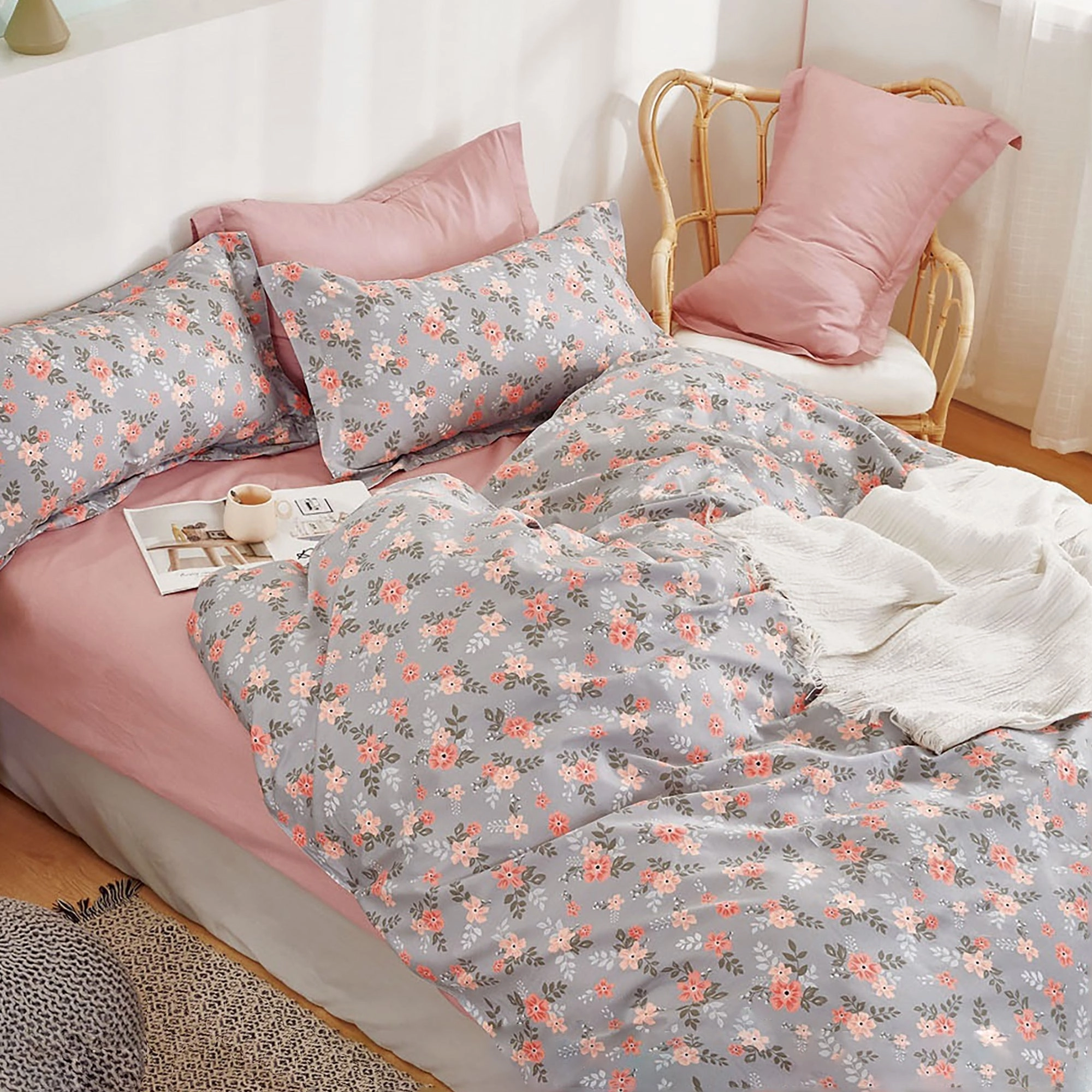 Nellie Pink Quilt Cover Set by Ardor