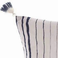 Nighttide Indigo 48 x 48cm Nautical Cushion by Linen house