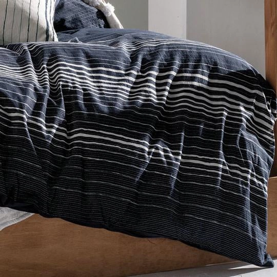 Nighttide Indigo Quilt Cover Set by Linen House
