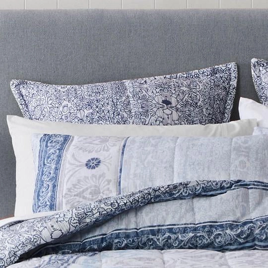 Olani Blue Quilt Cover Set by Private Collection