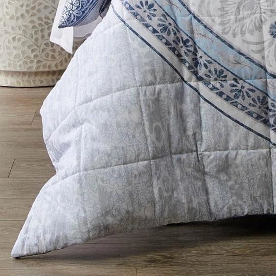 Olani Blue Quilt Cover Set by Private Collection