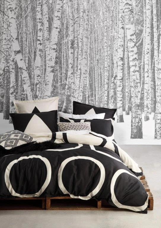 Orbit Noir Quilt Cover Set By Logan and Mason