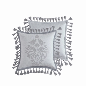 Orion Silver Square Cushion by Davinci