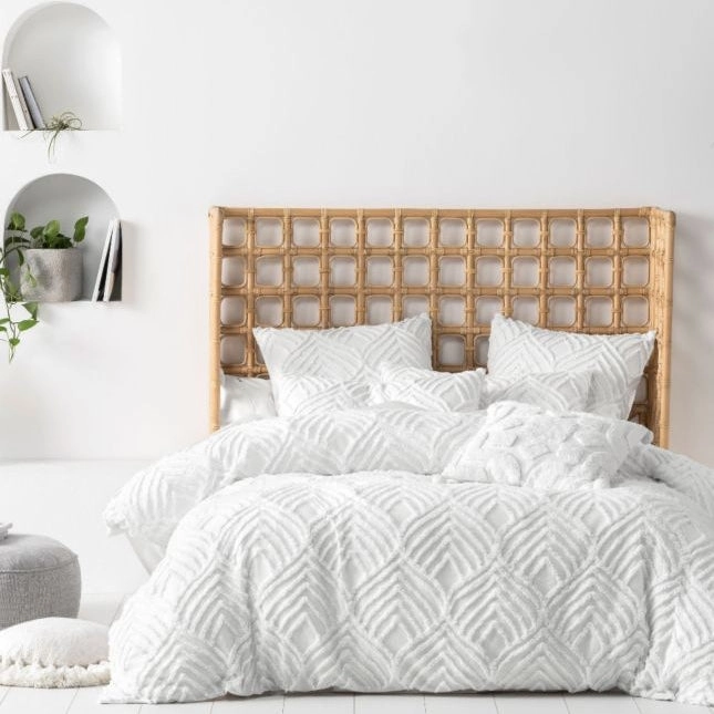 Palm Springs White Quilt Cover Set by Linen House