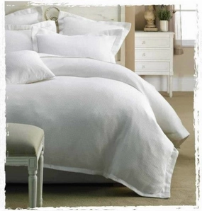 Paris Waffle Quilt Cover Set White by Jenny Mclean