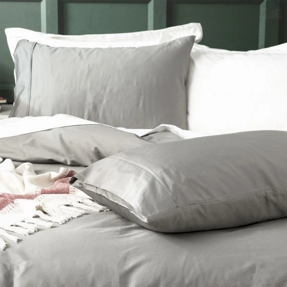 Park Avenue 500 Thread Count CHARCOAL Natural Bamboo Cotton QUILT COVER SET