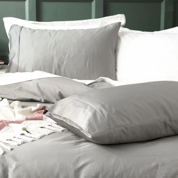 Park Avenue 500 Thread Count CHARCOAL Natural Bamboo Cotton QUILT COVER SET