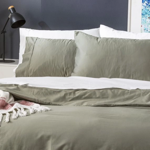 Park Avenue 500 Thread Count JADE Natural Bamboo Cotton QUILT COVER SET