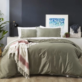 Park Avenue 500 Thread Count JADE Natural Bamboo Cotton QUILT COVER SET