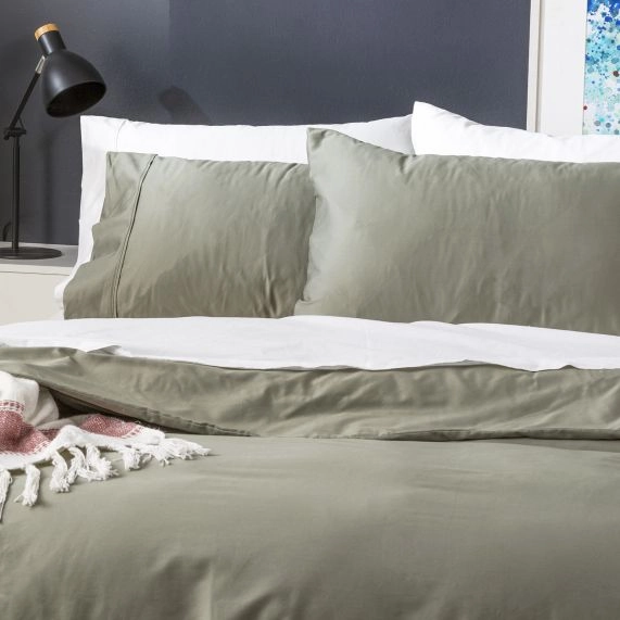 Park Avenue 500 Thread Count JADE Natural Bamboo Cotton QUILT COVER SET