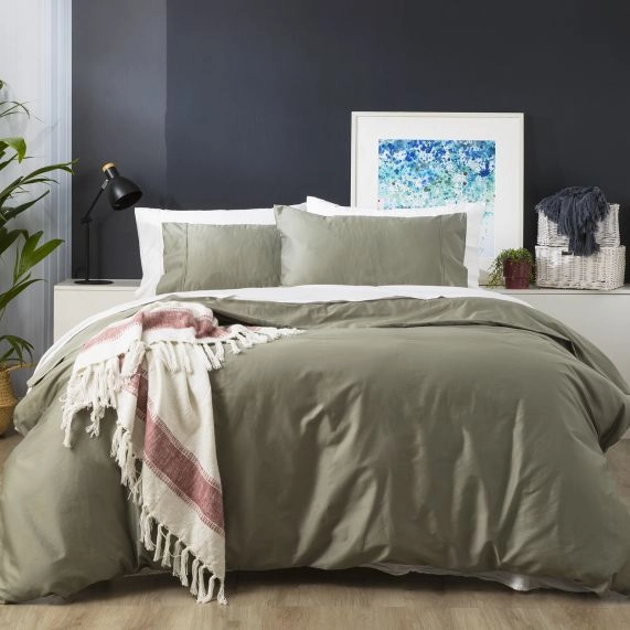 Park Avenue 500 Thread Count JADE Natural Bamboo Cotton QUILT COVER SET