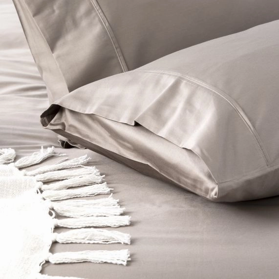 Park Avenue 500 Thread Count PEWTER Natural Bamboo Cotton QUILT COVER SET