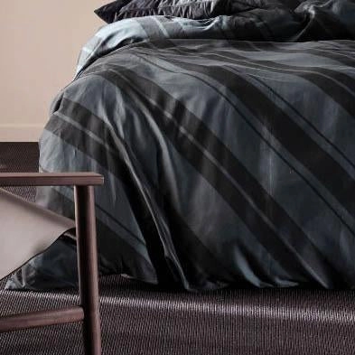 Phoenix Quilt Cover Set Slate by Linen House