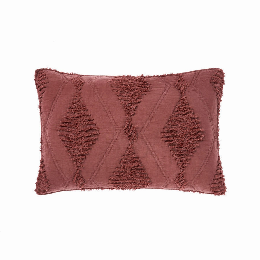 Piero Rhubarb Pillow Sham Set by Linen House