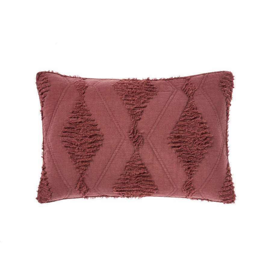 Piero Rhubarb Pillow Sham Set by Linen House