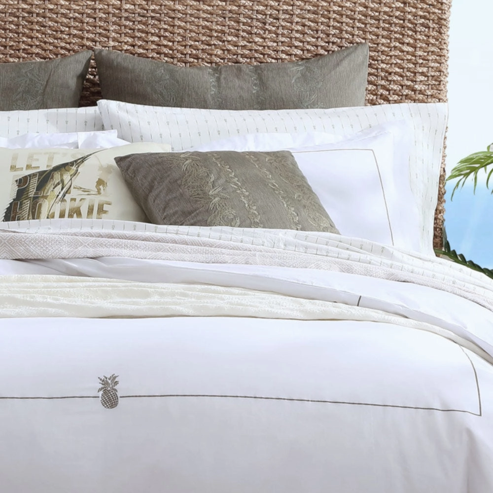 Pineapple Resort Embroidered Quilt Cover Set by Tommy Bahama