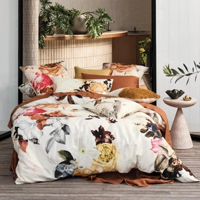 Primavera Caramel Quilt Cover Set by Linen House