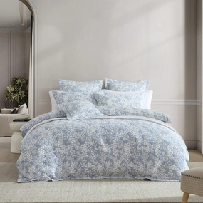 Quinn Denim Quilt Cover Set by Private Collection