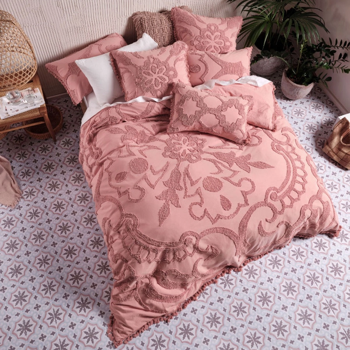Rapallo Blossom Quilt Cover set by Linen House