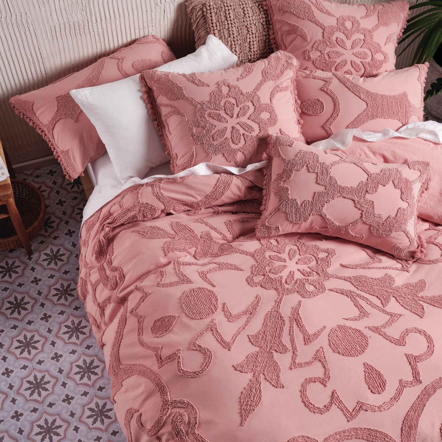 Rapallo Blossom Quilt Cover set by Linen House