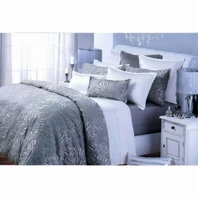 Reflections Silver Quilt Cover by Private Collection