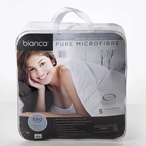 Relax Right Winter Microfibre Quilt 550gsm by Bianca