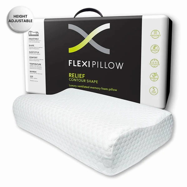 Relief Contour Memory Foam Pillow by Flexi Pillow