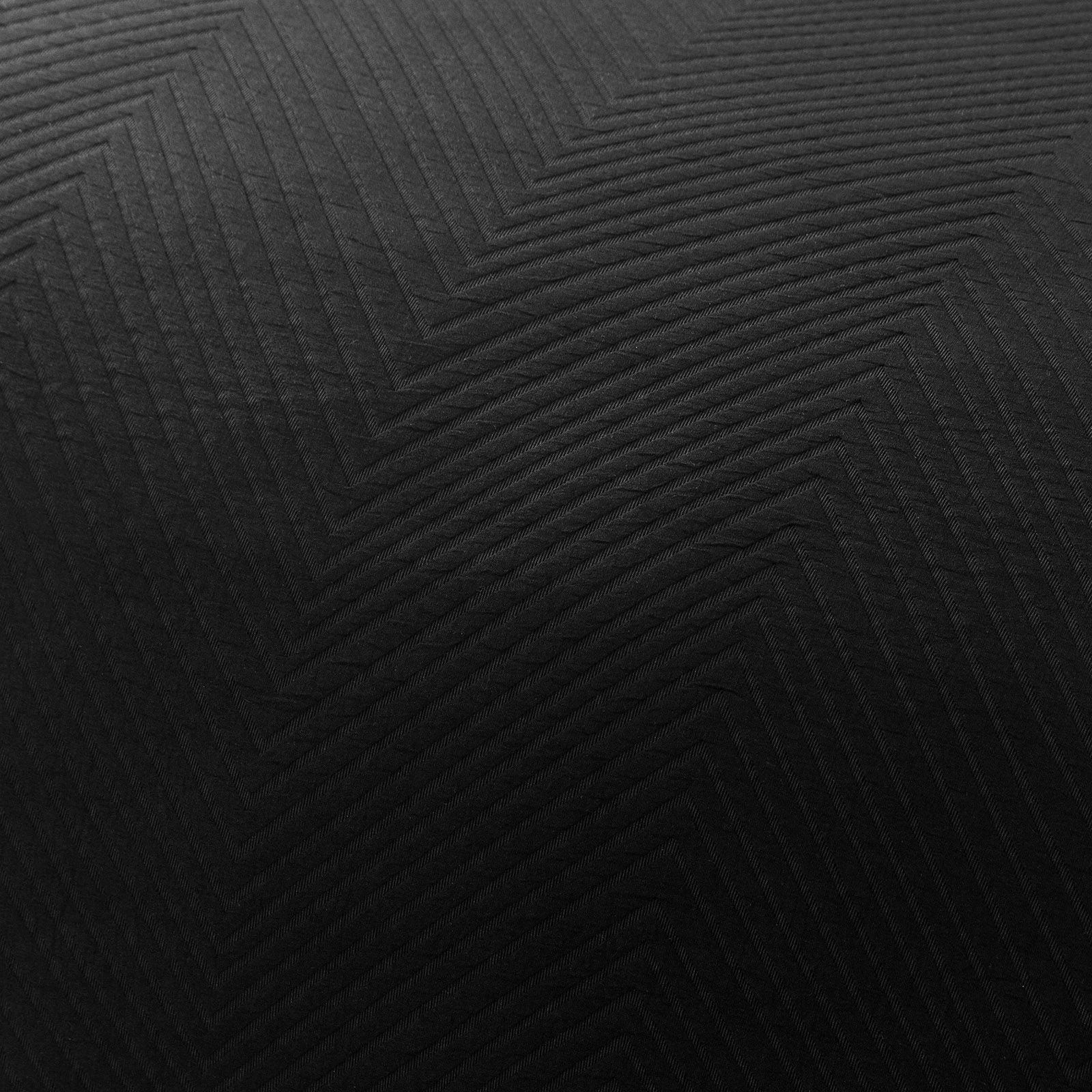Renee Taylor Chevron Black Jacquard Quilt Cover Set