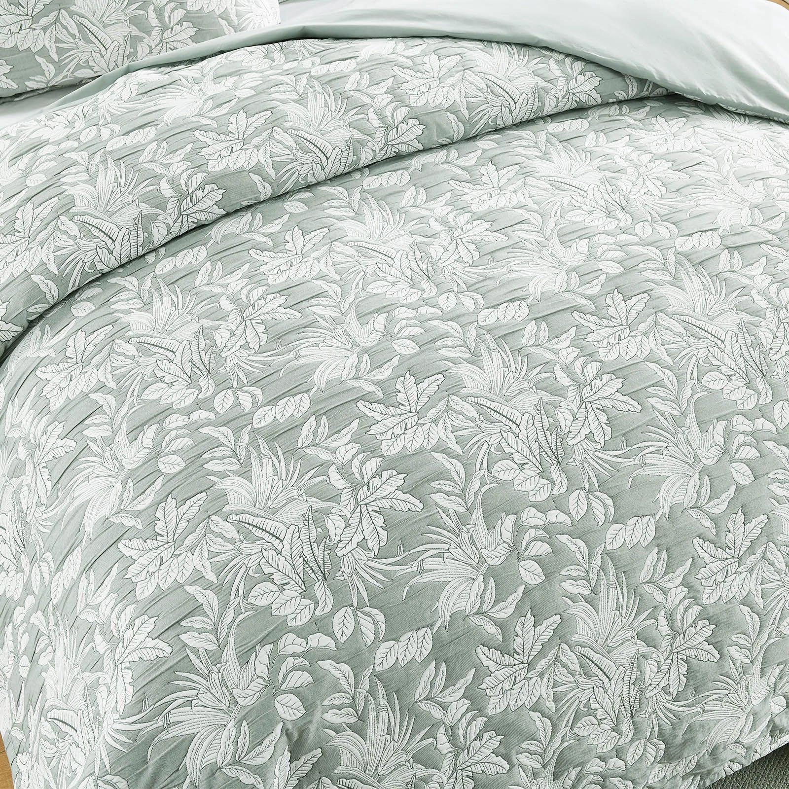 Renee Taylor Indiana Fern Jacquard Quilt Cover Set