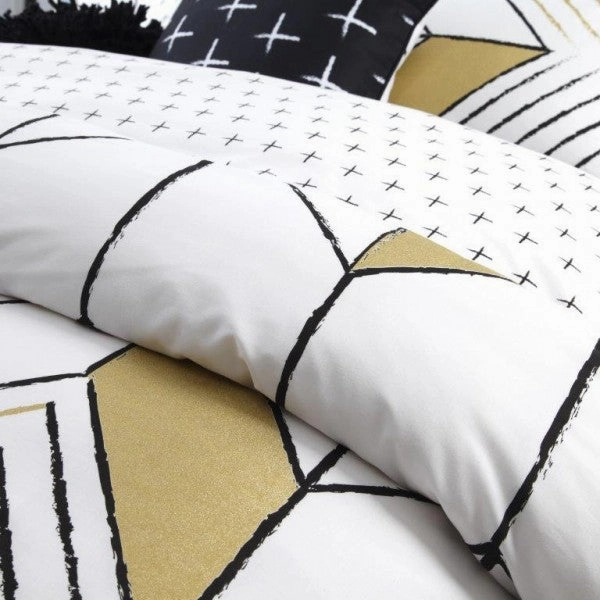 Rio Gold Quilt Cover Set by Logan and Mason