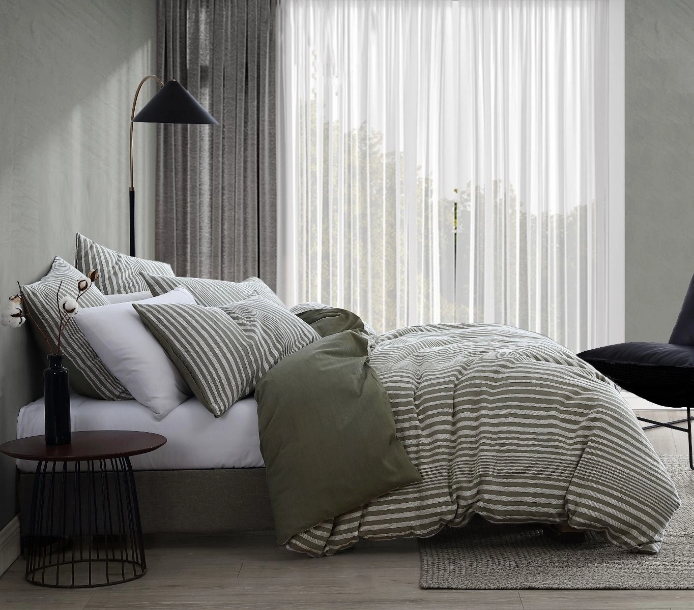 Ronson Olive Quilt Cover Set by Royal Doulton