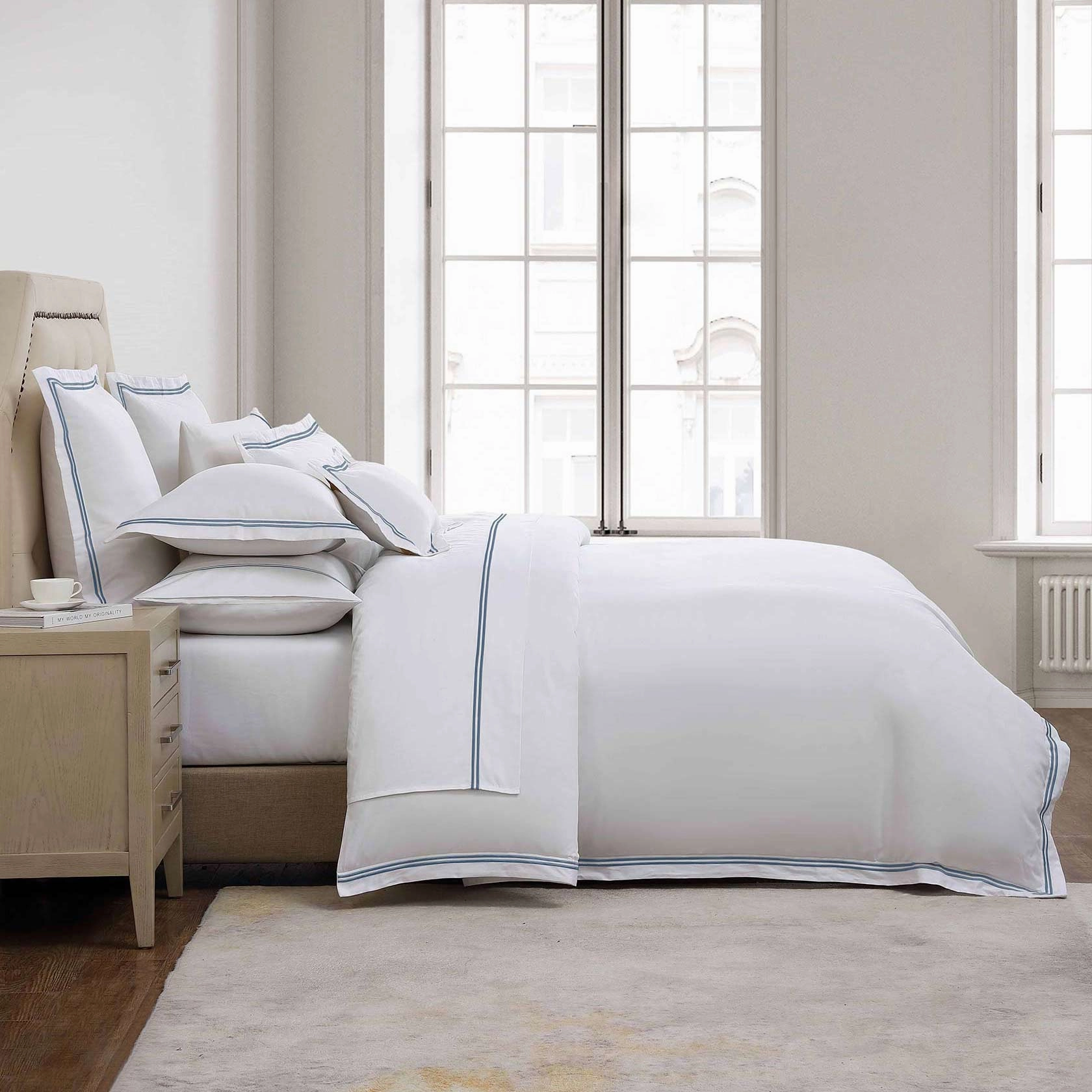 Santiago Steel Quilt Cover Set by Private Collection
