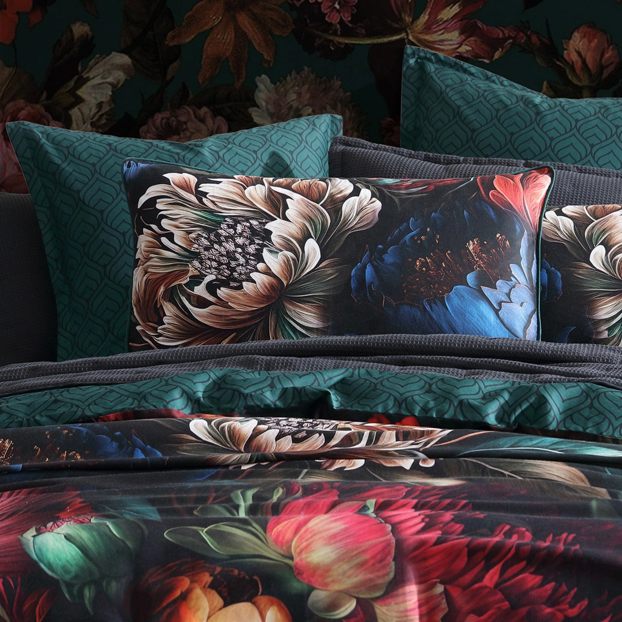 Secret Garden Green Quilt Cover Set by Logan and Mason